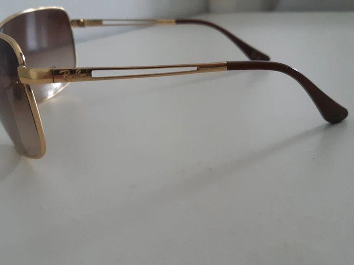 Lunettes de soleil Ray Ban doré/marron - photo numéro 3