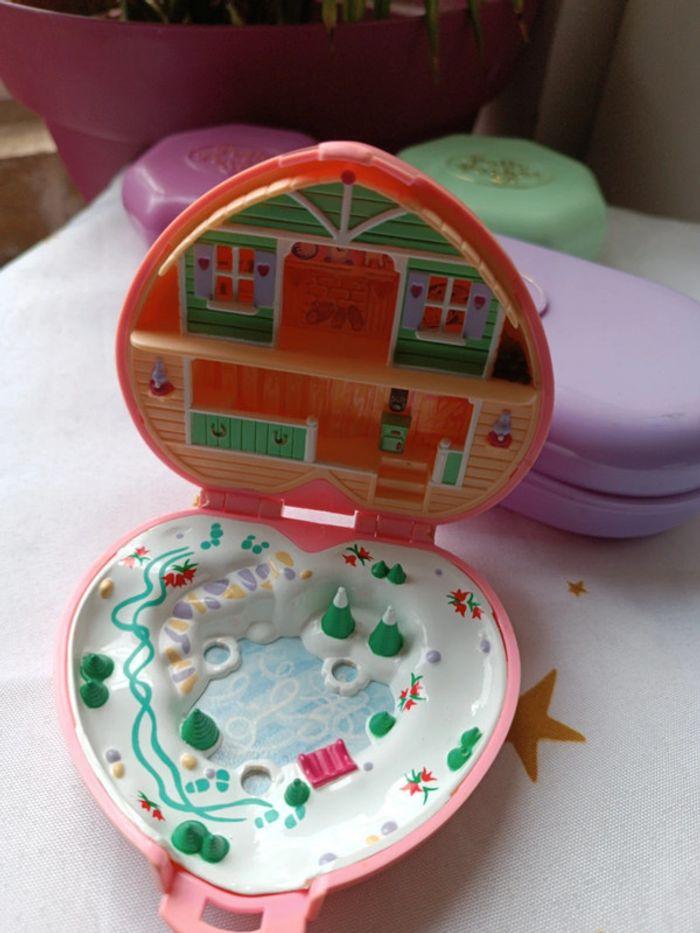 Polly pocket bluebird stamper tampon ballerine flower Hollywood chalet sushi tea house maison - photo numéro 12