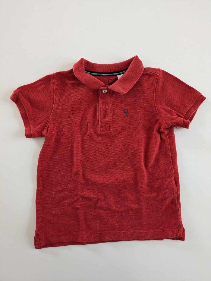 polo rouge okaidi 4 ans