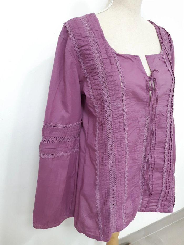 Blouse violette 3 Suisses T40 - photo numéro 3