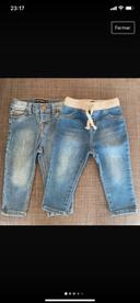 Lot de 2 jeans bébé