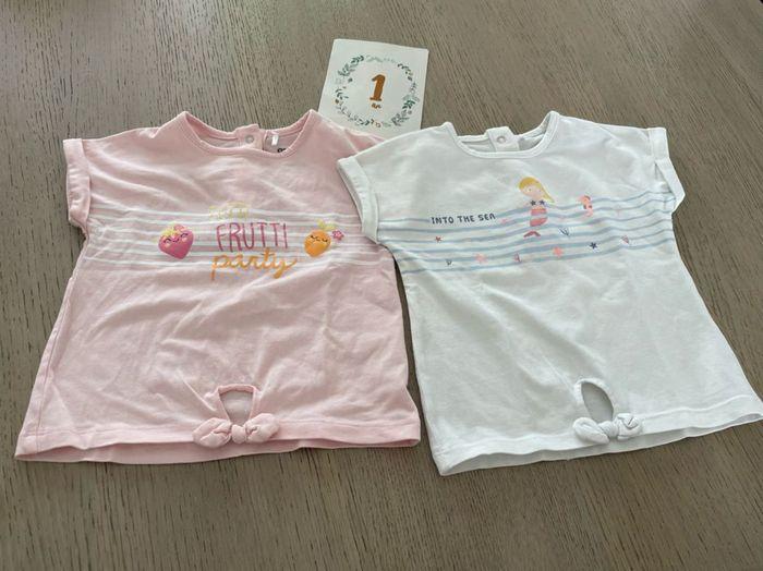 Lot de 2 Tee shirt 12 mois