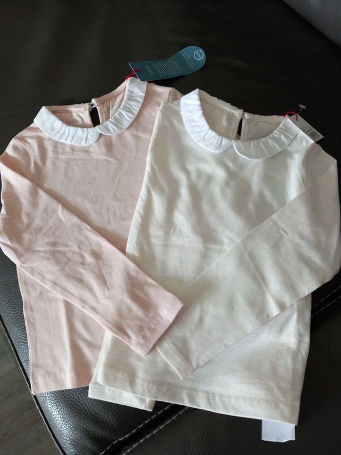 Lot de 2 tee-shirt taille 4ans cyrillus - photo numéro 1