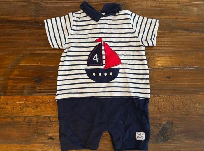 Combinaison Sailor Baby - Taille 6M - photo numéro 1