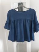 Blouse effet jean t.36