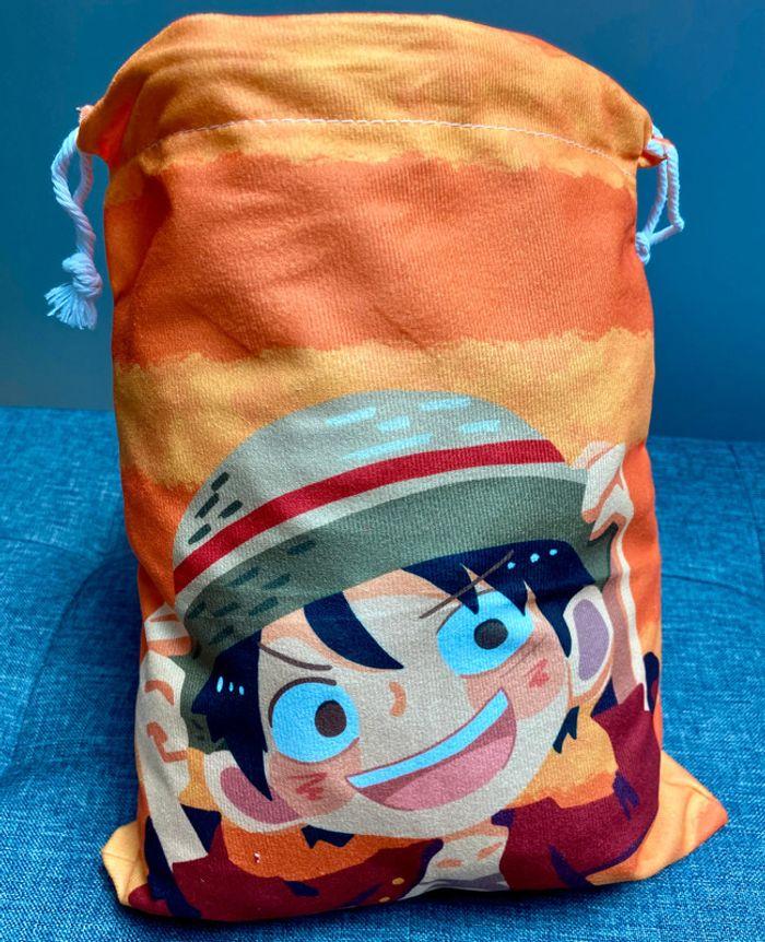 One Piece Sac de sport gym natation en velours enfant OP Monkey D Luffy Anime - photo numéro 1