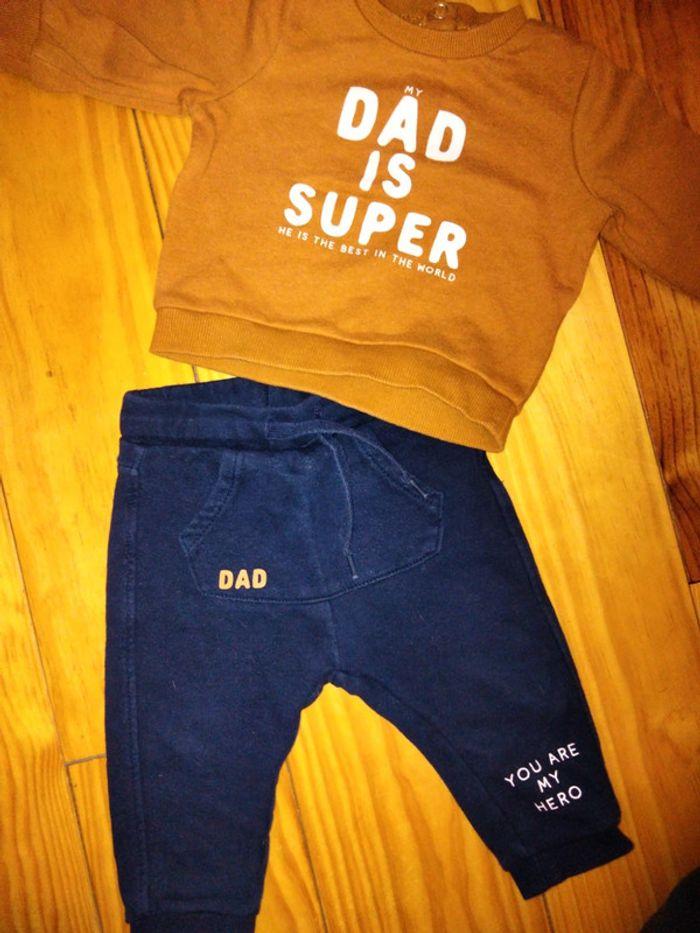 Ensemble "my dad is super" 9m - photo numéro 1