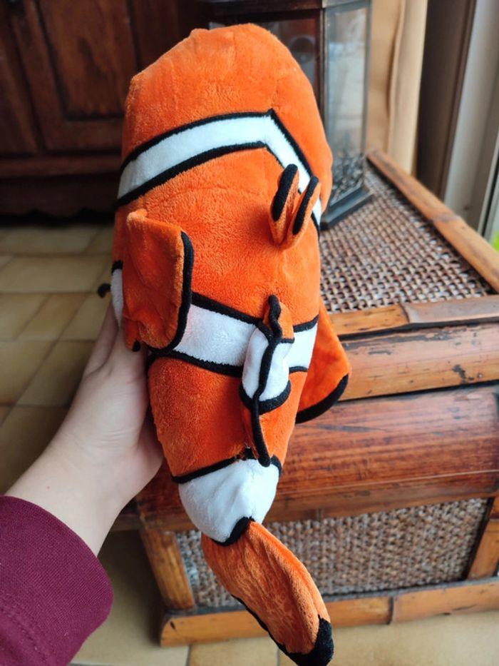 Nemo Disney poisson doudou peluche noir blanc orange - photo numéro 5