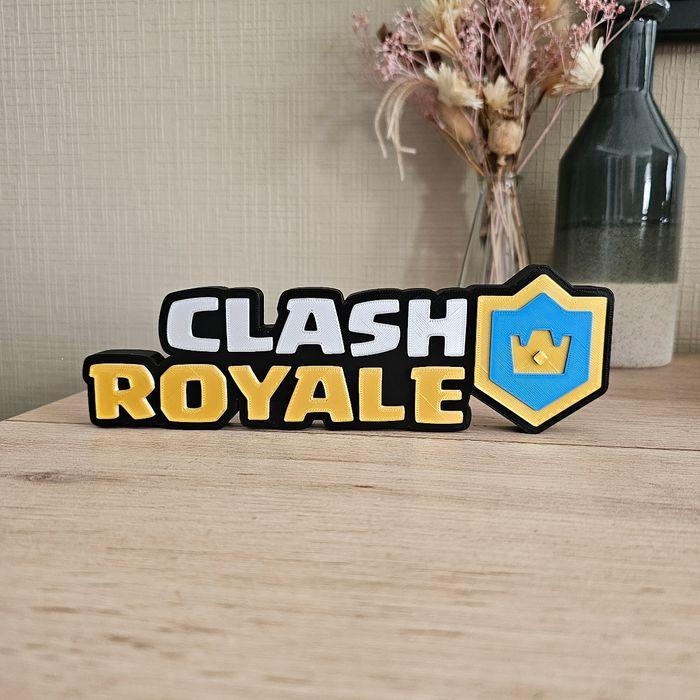 Figurine logo deco Clash Royale 23cm FanArt - photo numéro 1