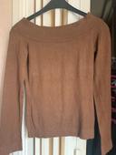 Pull fin marron Hennes taille S