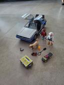 70317 Back to The Future Delorean - avec Les Personnages : Marty McFly et Doc Brown de la trilogie du Film culte des années 80 - Voiture de Collection pour Les Fans playmobil 
Retour vers le futur