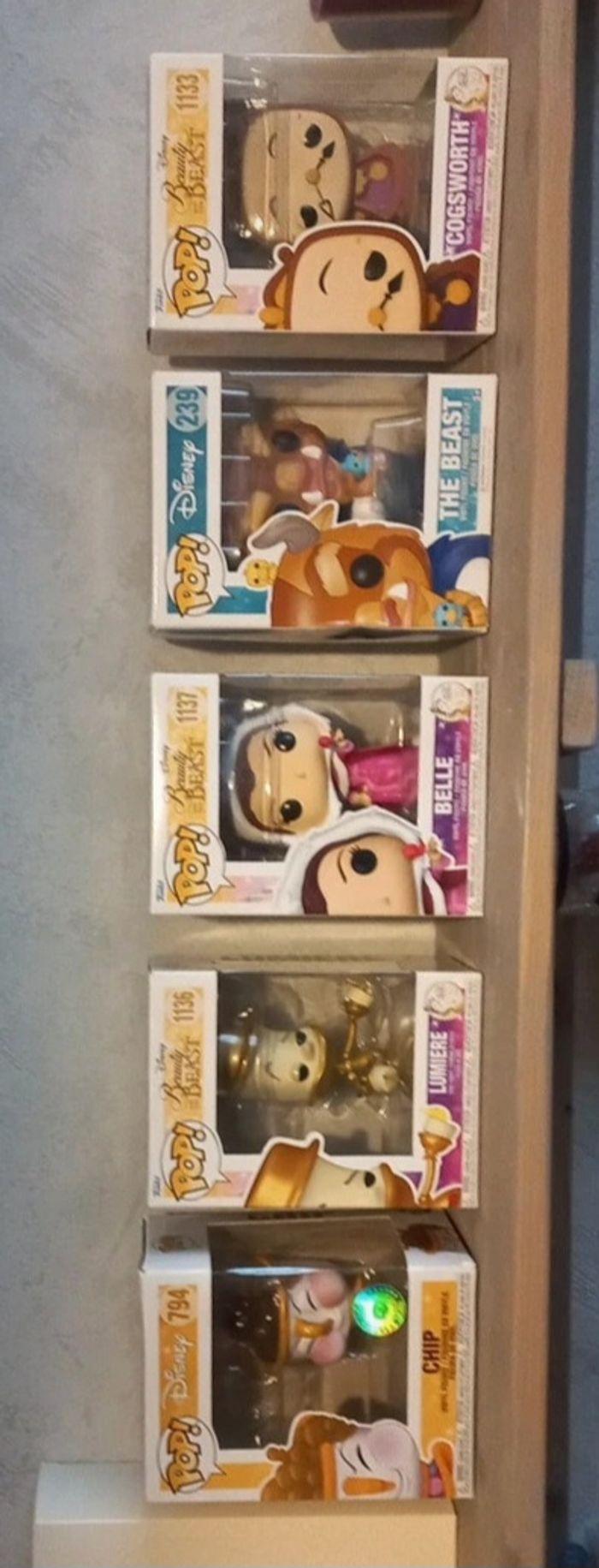 Lot funko disney la belle et la bête - photo numéro 1