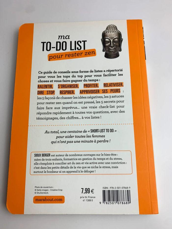 Livre Ma To-Do List pour rester Zen - photo numéro 2