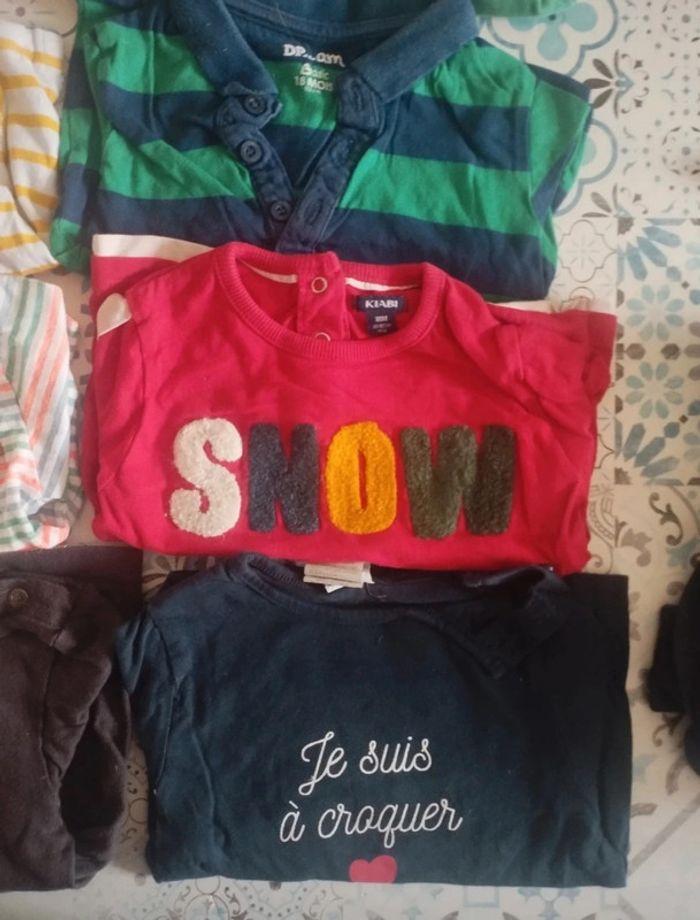 Lot de 18 t-shirts manches longues 18mois tbe - photo numéro 4