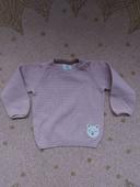 Pull rose ourson 18 mois