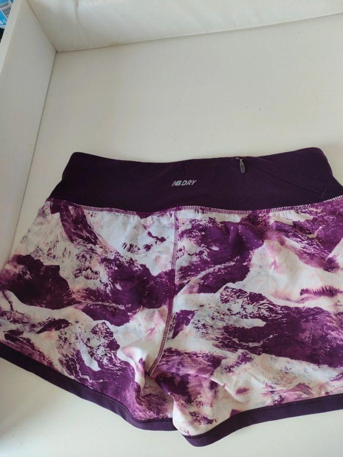 Short de sport femme XS, violet, new balance - photo numéro 4