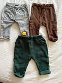 Lot pantalon jogging bébé Kiabi et tape à l’œil