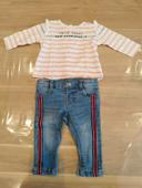 Ensemble t-shirt manches longues léger et jeans