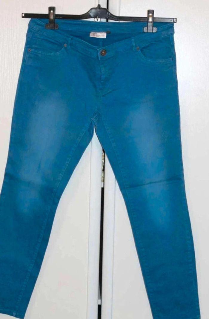 Pantalon  –  Bleu  –  Kwoman -  46 - photo numéro 1