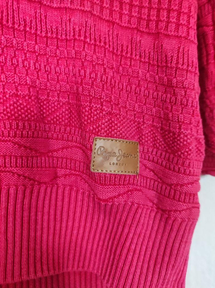 Pull rouge maille 8 ans Pépé Jeans - photo numéro 2