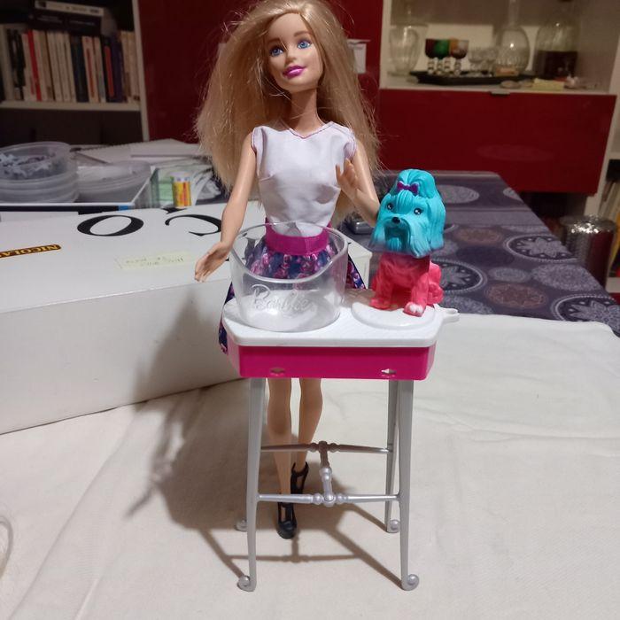 Barbie toiletteuse et son chien