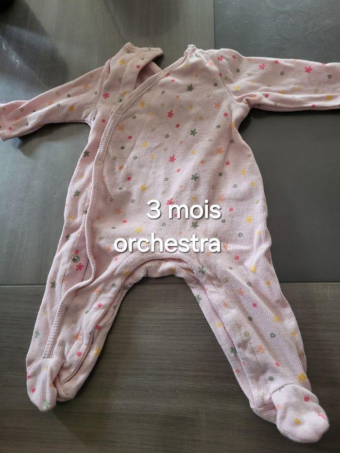 Lot 8 pyjamas babygros fille 3 mois - photo numéro 2