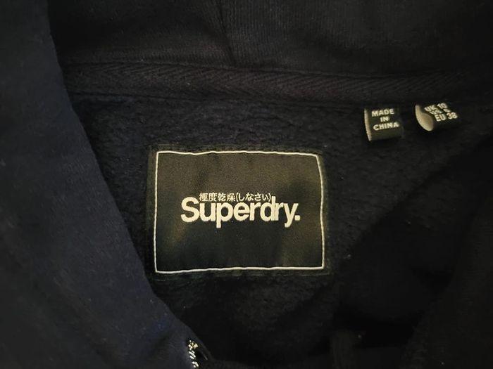 sweats à capuche Superdry marine taille 38 - photo numéro 5