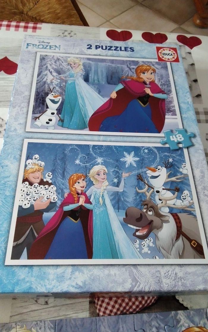 Boîtes de 2 Puzzles de 48 pièces la reine des neiges - photo numéro 5