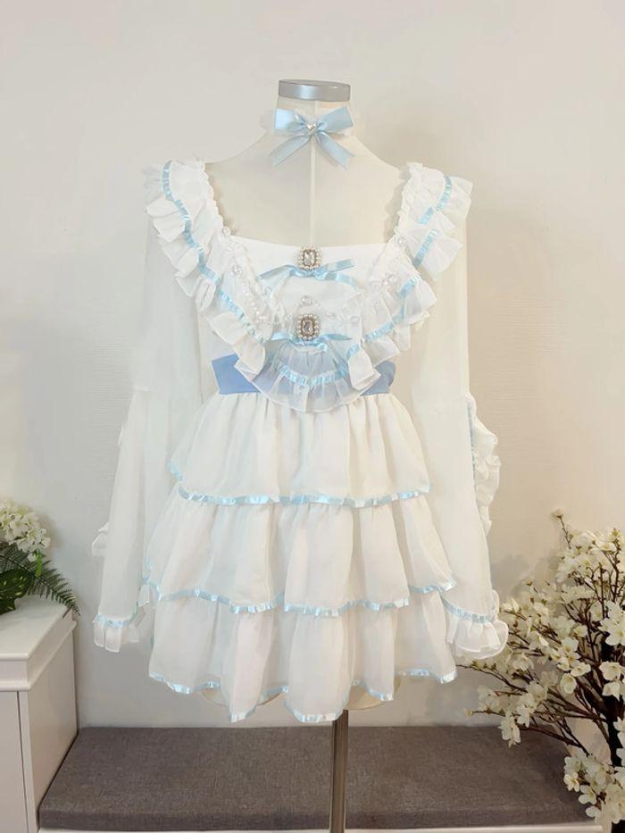 Dress Robe style Princess Barbie Blue Lolita Cosplay Manga Anime - photo numéro 1