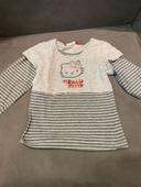 Tee-shirt fille 6 ans hello kitty