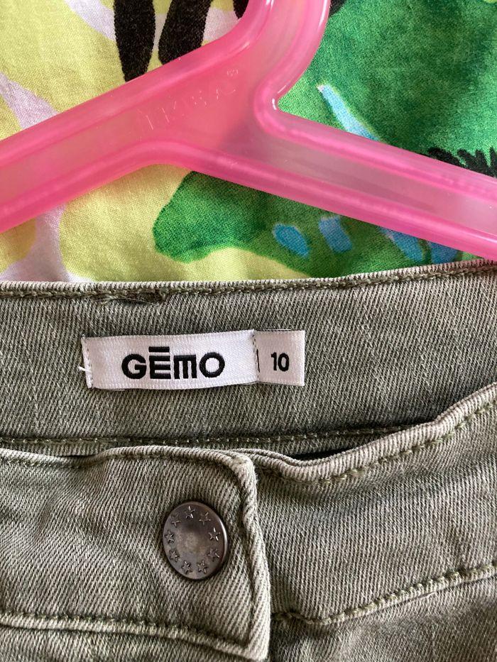 Short en jean avec finitions dentelle Gemo - photo numéro 3