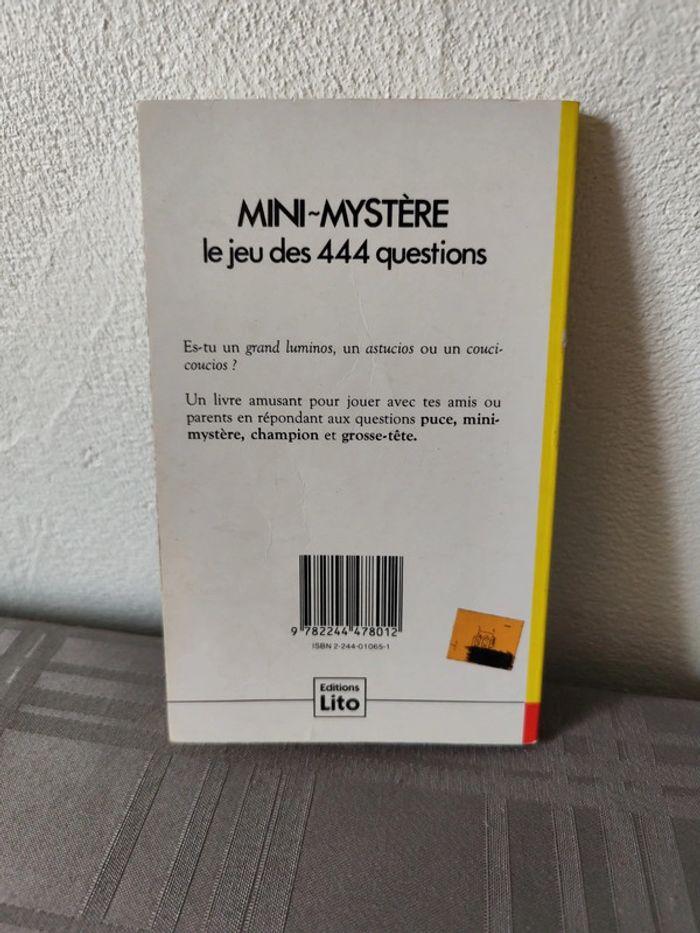 Livre junior mini mystère le jeu de 444 questions - photo numéro 2