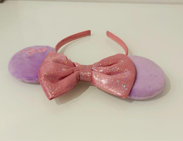 Disney serre tête oreilles paillettes Minnie Mouse rose mauve Ears headband Princesse Déguisement Carnaval Halloween Disneyland Vaiana Belle Cendrillon Ariel Elsa Anna Frozen robe lot SOP77 - photo numéro 5