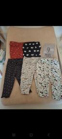 Lot leggings 9 mois