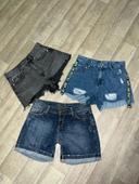 Lot de 3 short en jeans femme taille 36