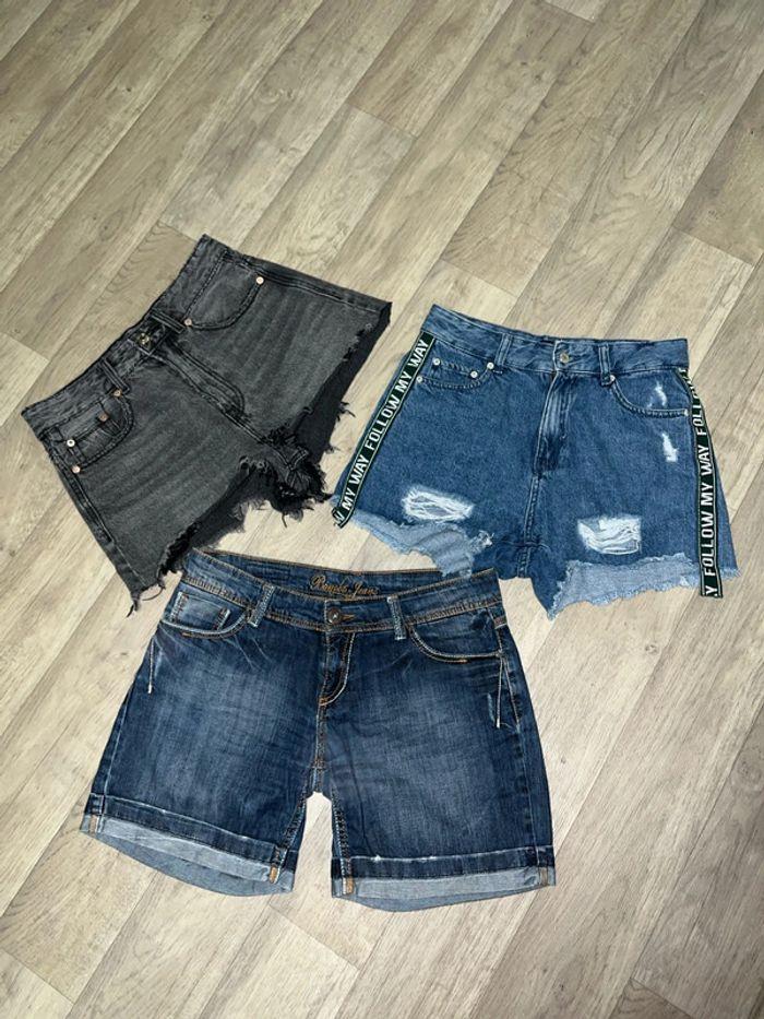 Lot de 3 short en jeans femme taille 36