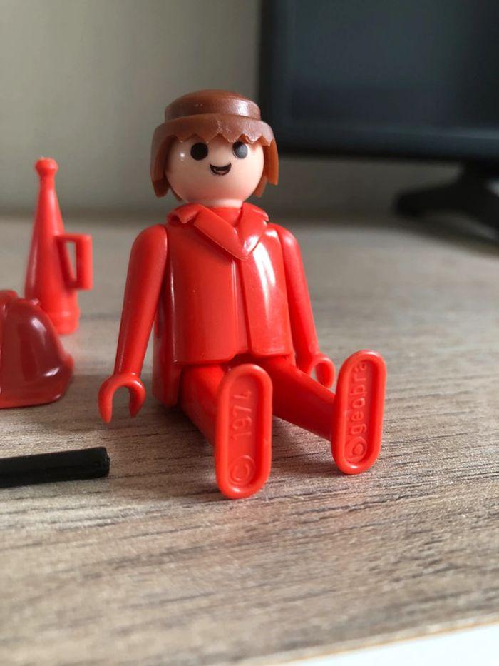 Playmobil vintage géobra, lot pompier 1974 - photo numéro 4