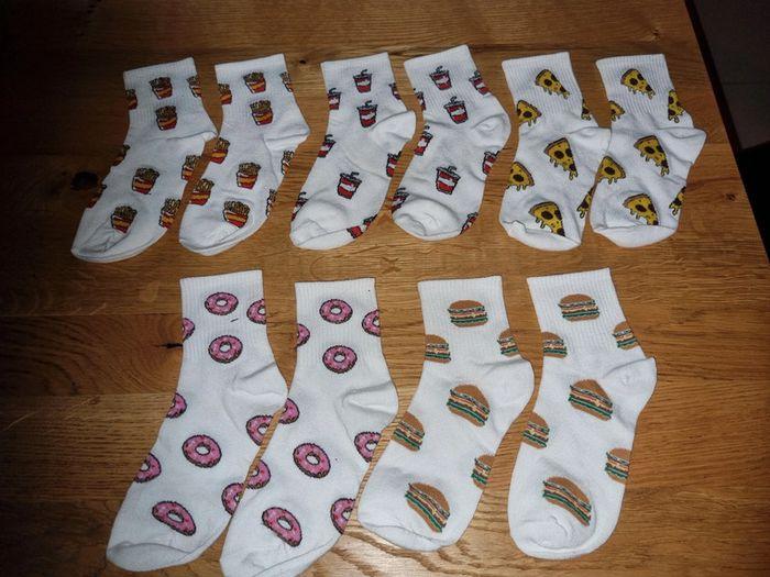 5 paires de chaussettes fast food 38/39 - photo numéro 3