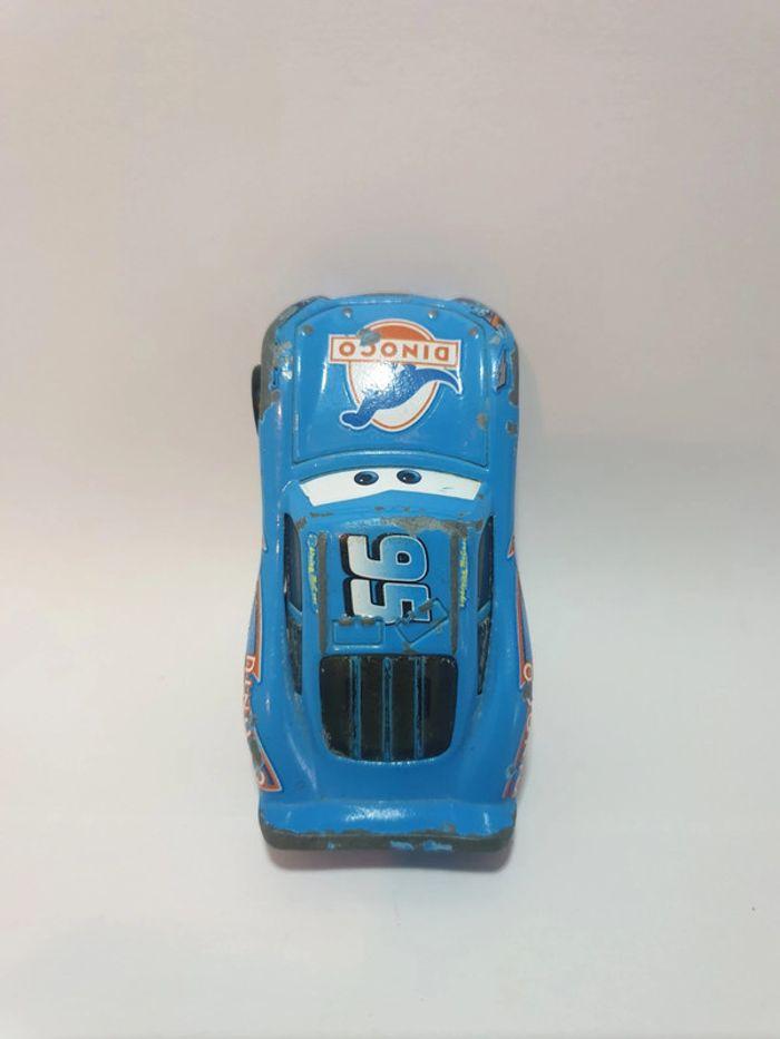 Voiture Cars Disney/Pixar Flash McQueen 95 Dinoco Bleu - 1/55 - photo numéro 13