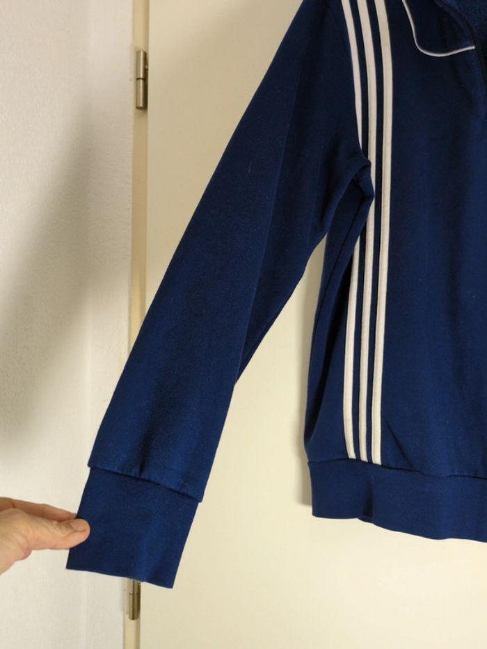 Sweat half zip bleu adidas174 - photo numéro 3