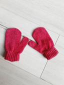 Vêtement enfant moufles gants roses taille unique Herlaine Paris Neuf