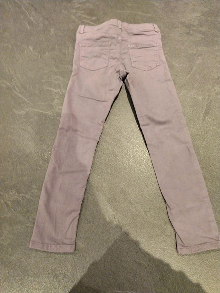 Jeans skinny Kiabi violet 8 ans - photo numéro 2