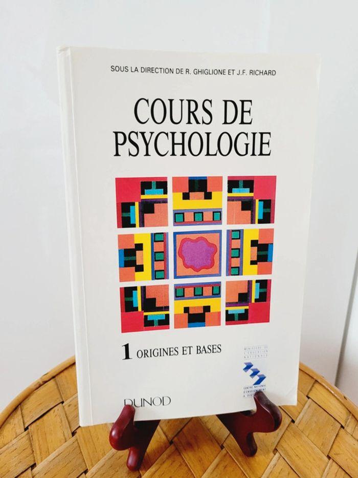 Livre manuel Cours de psychologie : origines et bases - Dunod - photo numéro 1