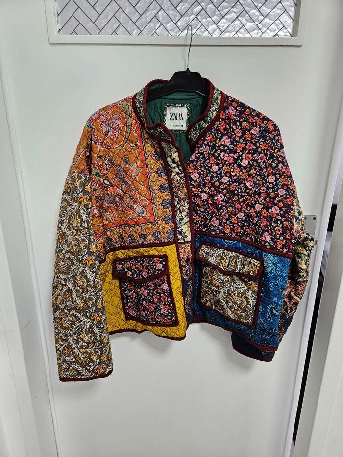 Veste patchwork zara - photo numéro 1