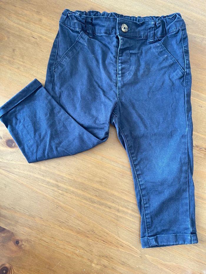 Pantalon chino bleu foncé Kiabi 86cm - photo numéro 5