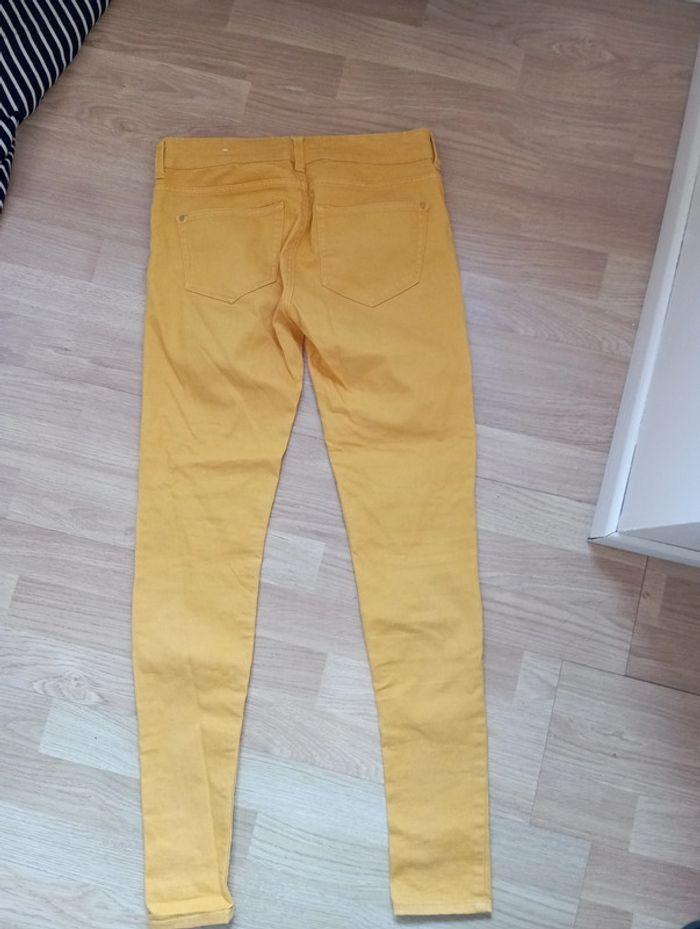 Jean skinny Mango jaune 34 - photo numéro 3