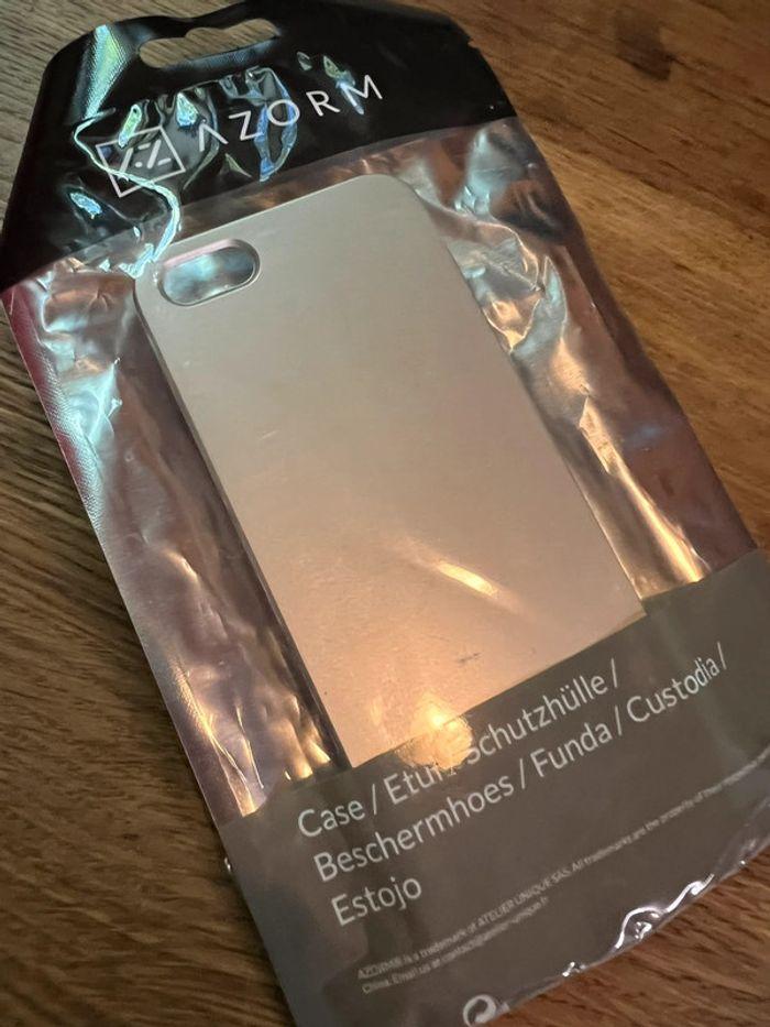 Coque métallisé gris iPhone SE /5S /5 - photo numéro 3