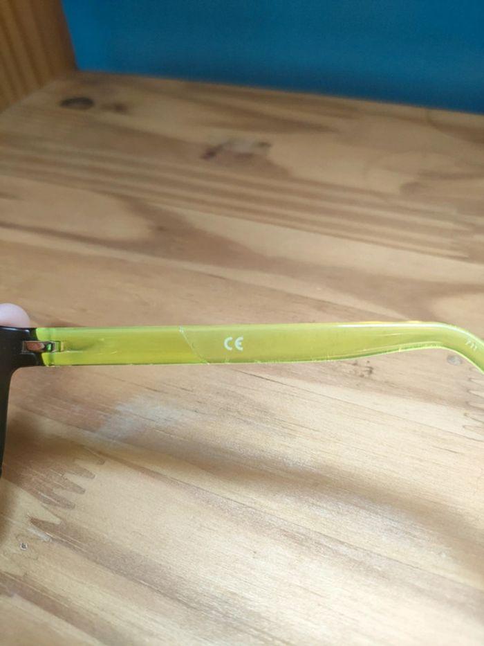 Lunettes enfant Nike noire et jaune fluo monture plastique - photo numéro 6