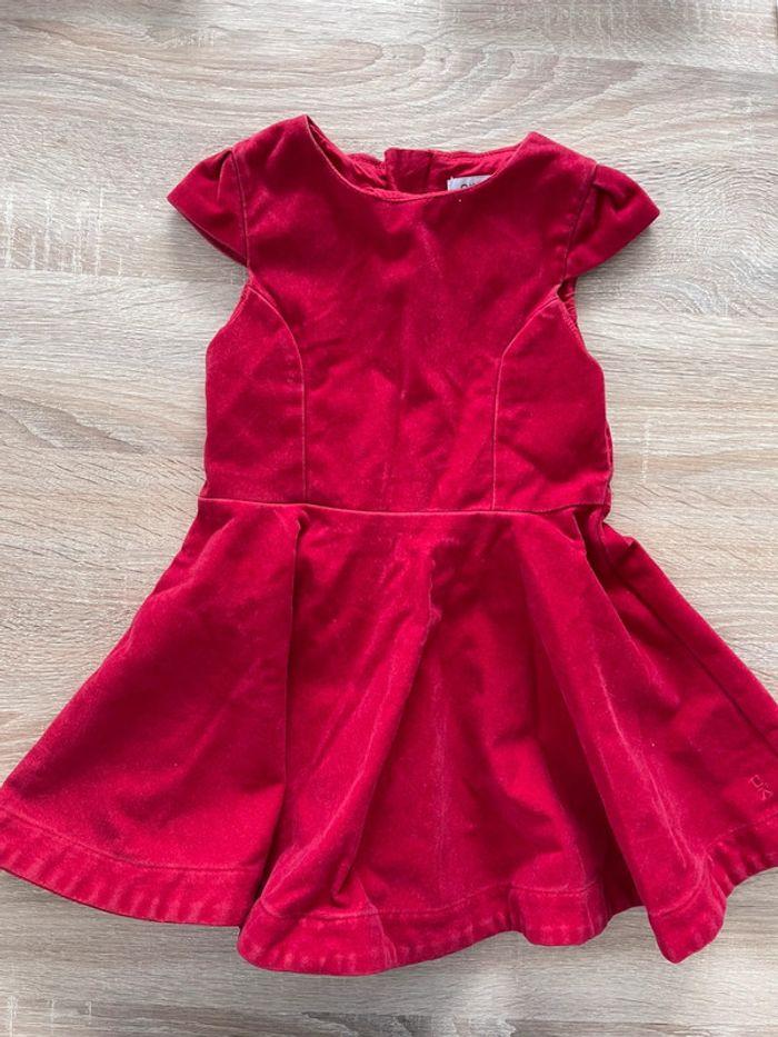 Robe velours rouge Okaidi - photo numéro 1