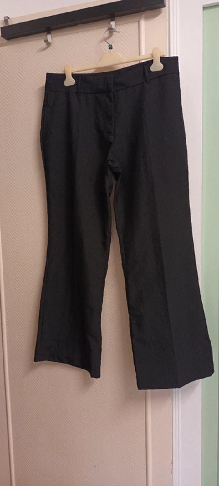 Pantalon tailleur femme patte éléphant - photo numéro 2